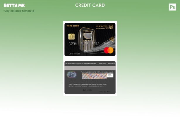 Модерен стил Египет Националната банка на Египет шаблон за светски мастер картич